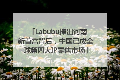Labubu捧出河南新首富背后，中国已成全球第四大IP零售市场